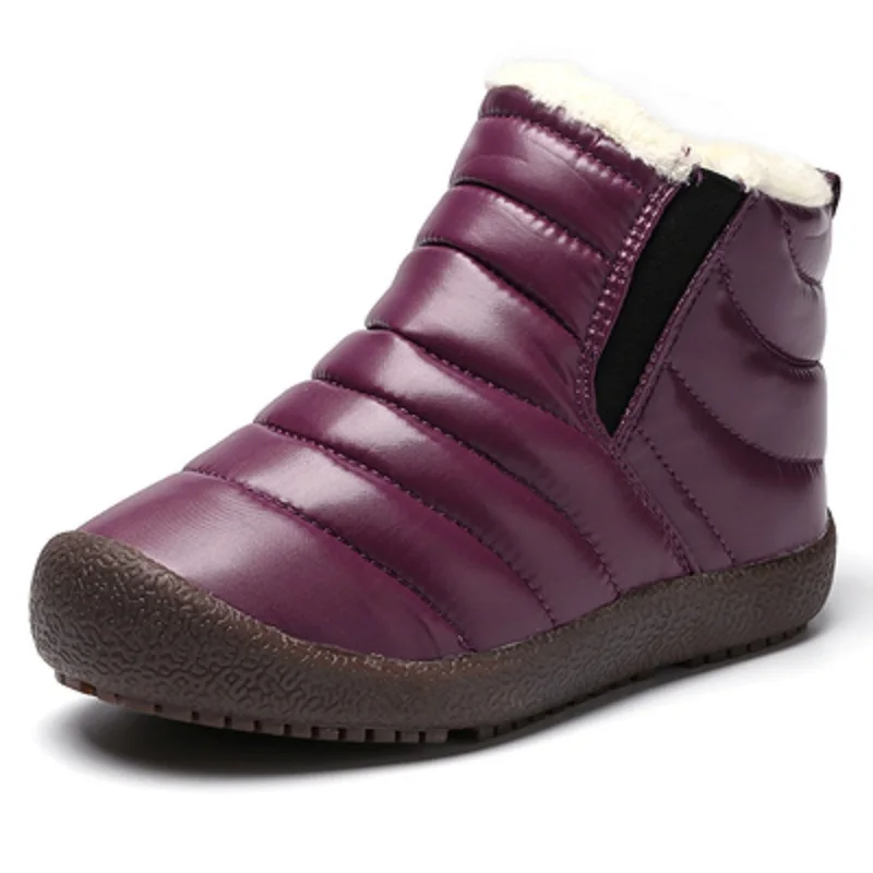 

2019 New Winter Children Shoes Leather Waterproof Boots For Brand Girls Boys Rubber Boots Fashion Sneakers Baby Snow Boot
