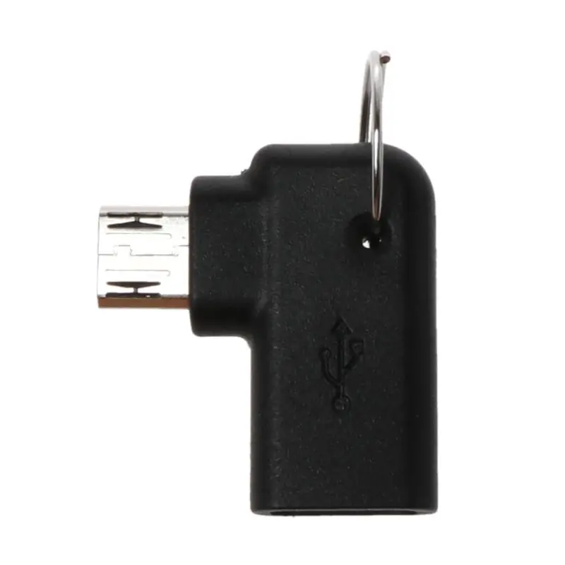 90 Degree Type C Female to Micro USB Male Charging Converter Connector Adapter for Samsung Huawei Android Mobile Phone Tablet