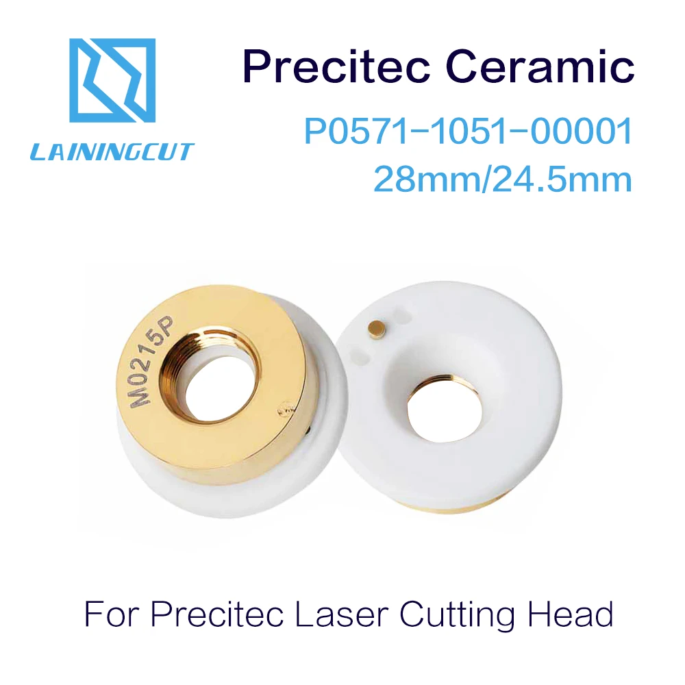 

Laser Precitec Gold-plated Ceramic KT B2 CON P0571-1051-00001 For Precitec Laser Cutting Head 28mm/24.5mm Pipe Laser Cutting