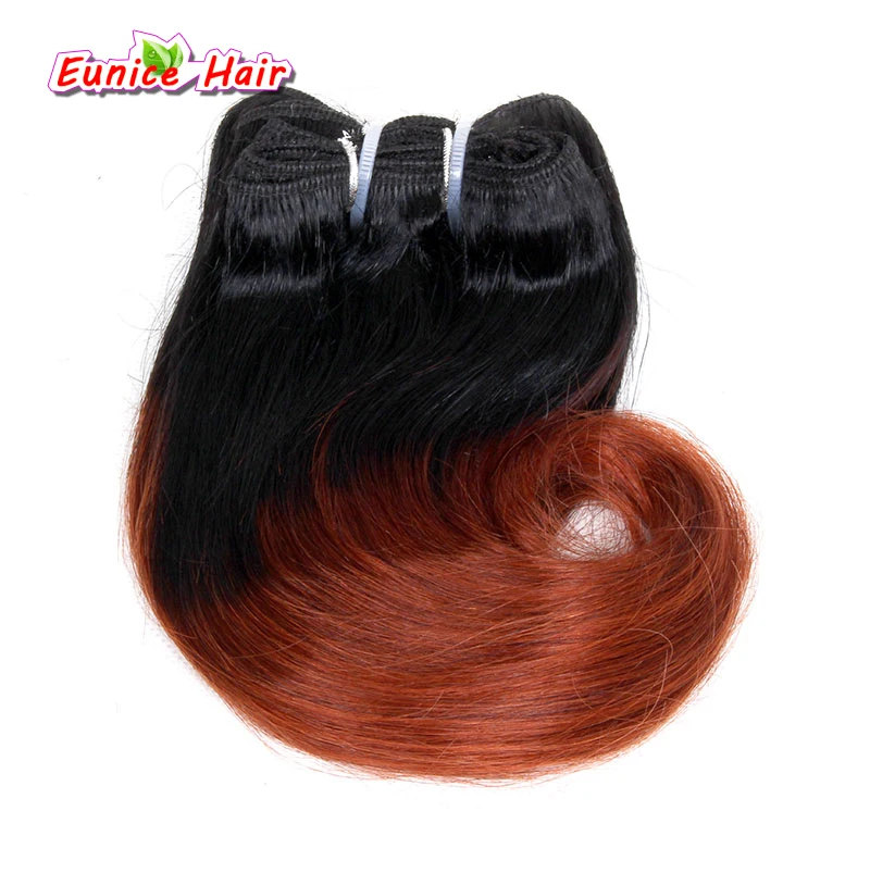 1B#4#30 натуральные черные бразильские волнистые волосы Бургундия 8 дюймов короткие волнистые волосы 4 пряди короткие волосы плетеные бразильские волосы для наращивания