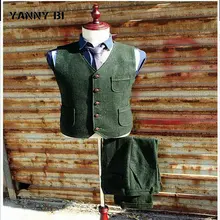 Жилет+ брюки) мужской деловой костюм приталенный тонкий весенний костюм однотонный Повседневный офисный костюм Азиатский XL = US XXS MA-17