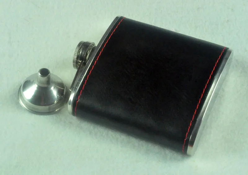 1PC-6Oz-Ounces-Men-Protable-Black-Leather-Hip-Flasks-Wine-Bottle-Stainless-Steel-Flagon-With-A-Funnel-For-Gifts (1)