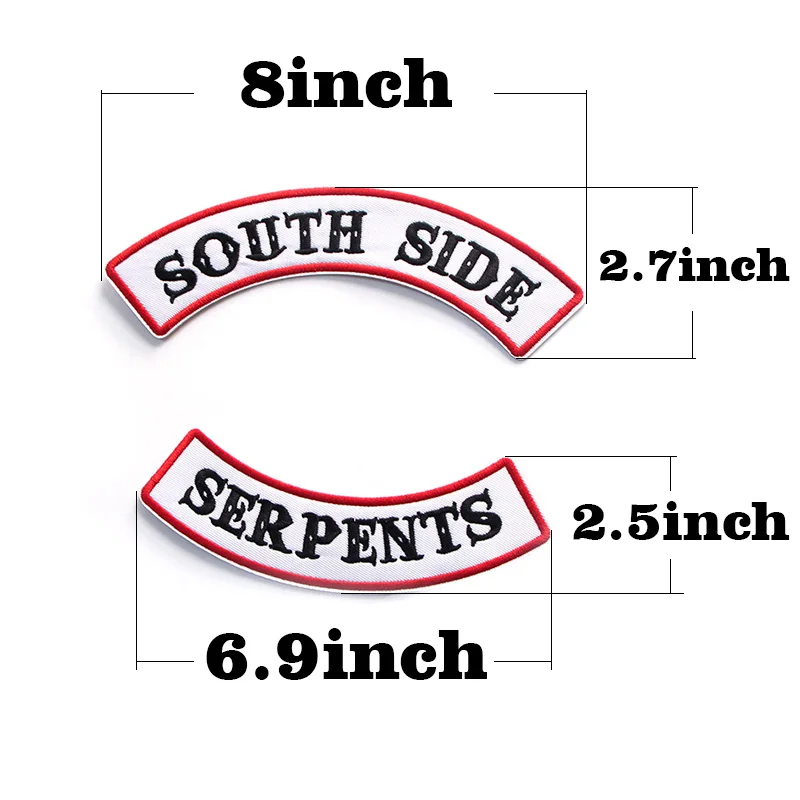 Patchfan 90s Мода ривердейл зеленая змея Southside змеи DIY Вышитые нашивки Утюг на одежду рюкзак шляпа значки A1301