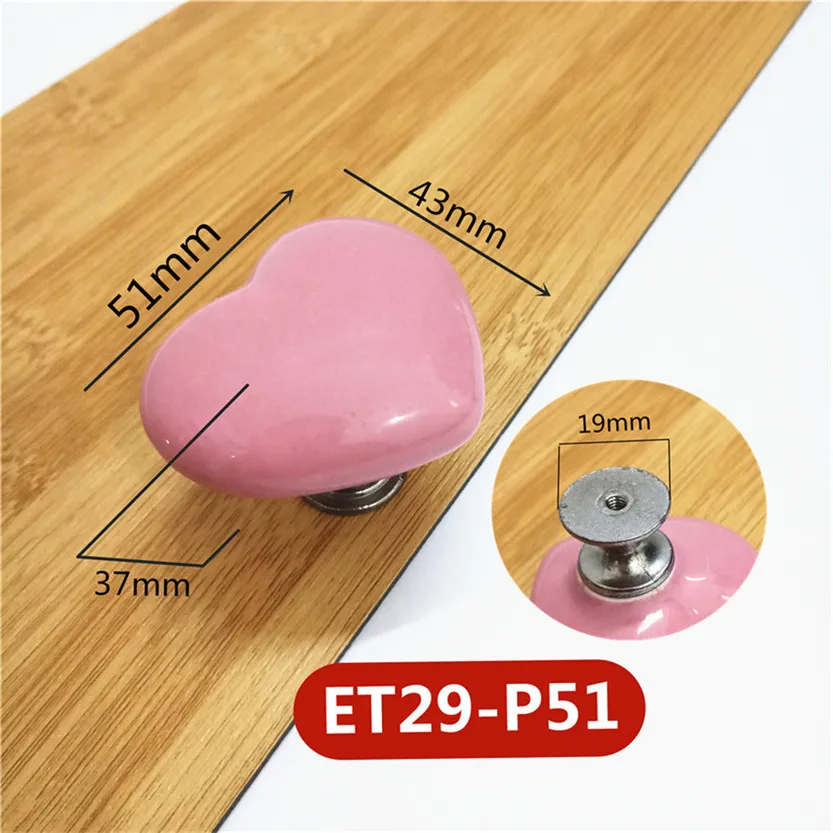 Zerniple Türknäufe Keramik - Seestern-Design Für Kinderzimmer In Rosa