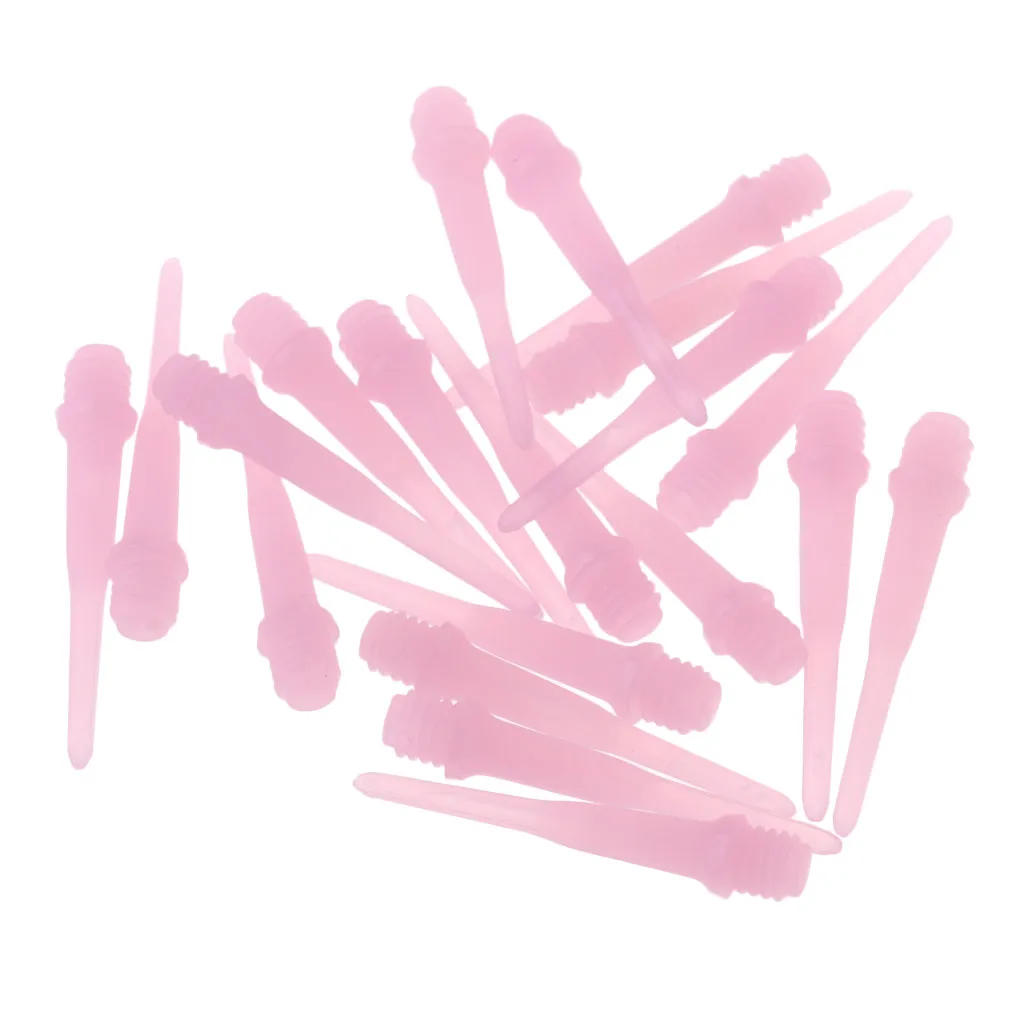 Pack 20 Standard 2BA Thread Nylon Soft Tips Dart Points Needle Head Replacement for Electronic Darts Dartboard Accessories