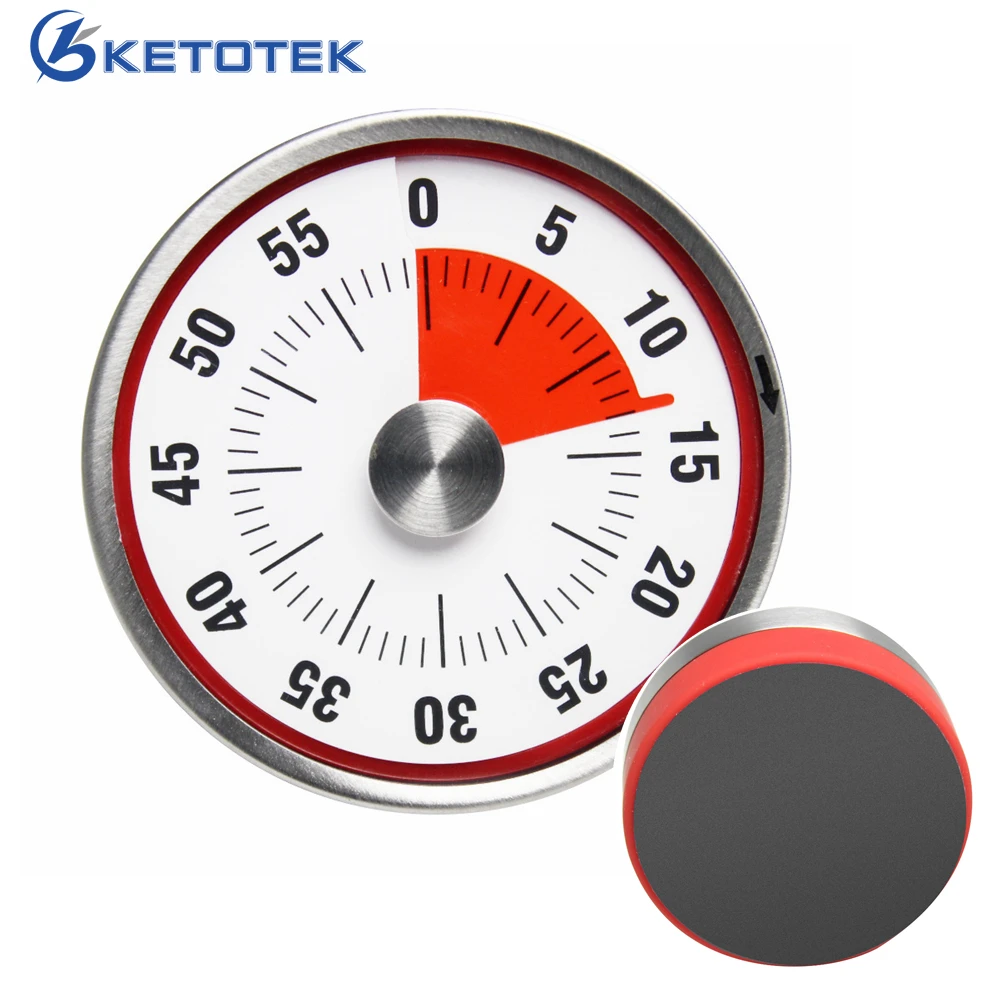 

Kitchen Timer Switch Time Alarm Clock Stainless Steel Programmable Counter for Cooking BBQ Bake Reminder Machinic