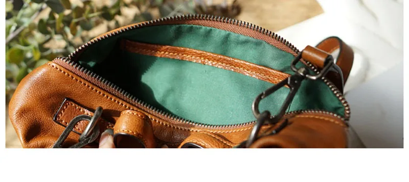 AETOO кожаная модная художественная Ретро сумка через плечо, дамская сумка через плечо, ручная сумка из воловьей кожи
