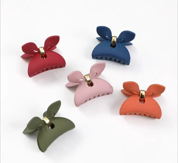 

Women Cute Hair Clip New matte texture bunny ears hairpin Hair Crab Hair Claws Women Hair Accessories