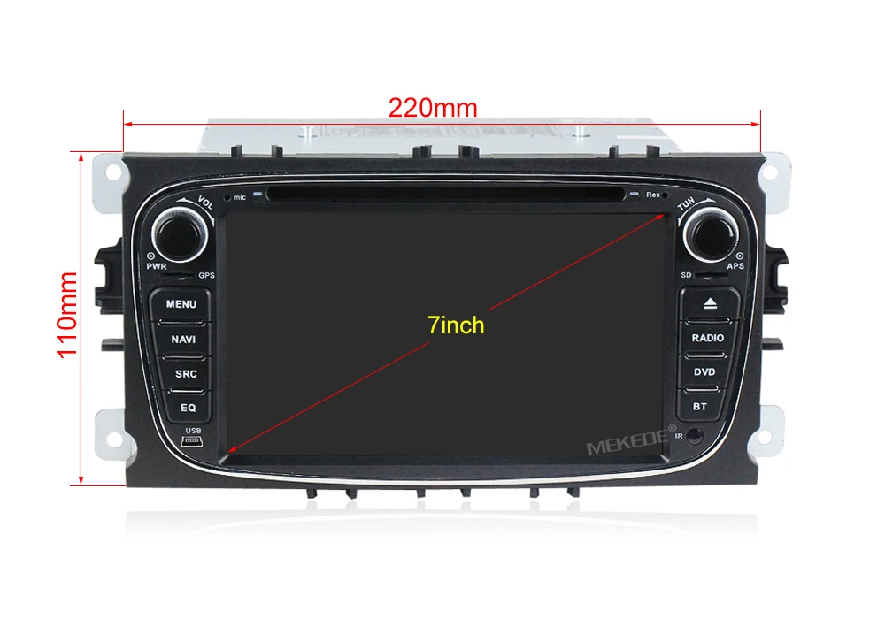 Discount Android 8.0 1024*600 Car DVD Player radio audio for Ford Focus Mondeo Galaxy S-Max C-max With GPS Navigation BT RDS WIFI DAB OBD 14