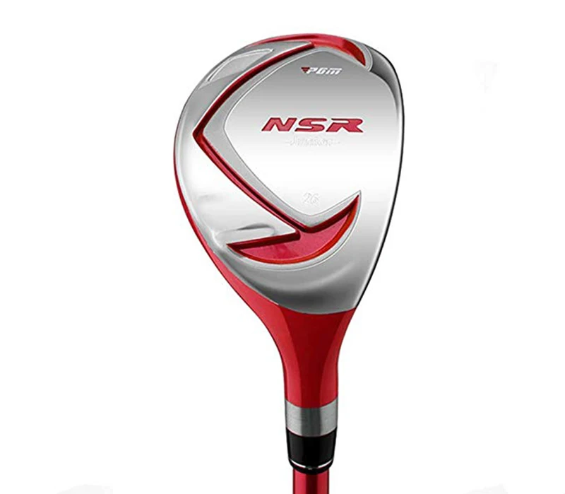 Crestgolf NSR الأطفال و المراهقين جولف 1 # سائق ، الهجين سبائك التيتانيوم رئيس ، الجرافيت رمح ، الحق وسلم نوادي الجولف الأحمر و الوردي