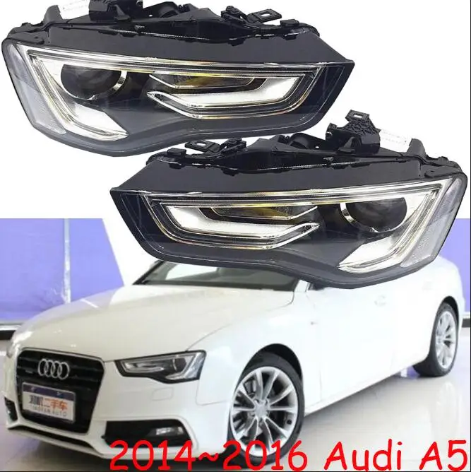 1 шт. стайлинга автомобилей налобный фонарь для Audi A5 фар~ 2016y автомобильные аксессуары для Audi A5 головного света - Цвет: one set 2pcs