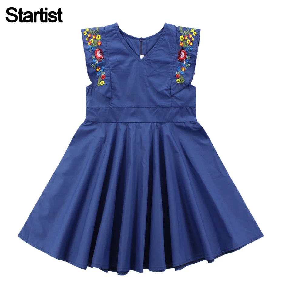 

Startist Dress For Girls Floral Pattern Vestidos For Children Sleeveless Dress Girl Teenage Girls Clothes 6 8 10 12 13 14 Year