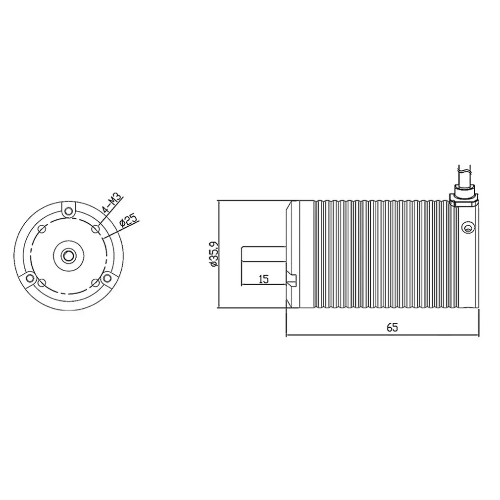 XTI-3665 3190 3580 3190 2680 2300 кв 5 мм бесщеточный бездатчиковый мотор для 1:8 RC внедорожный автомобиль багги Bigfoot/650-800 мм Лодка Корабль