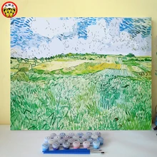 Картина по номерам украшает гостиную и спальню диван фон Ван Гог Уоттс простая известная живопись, мастер, элегантный