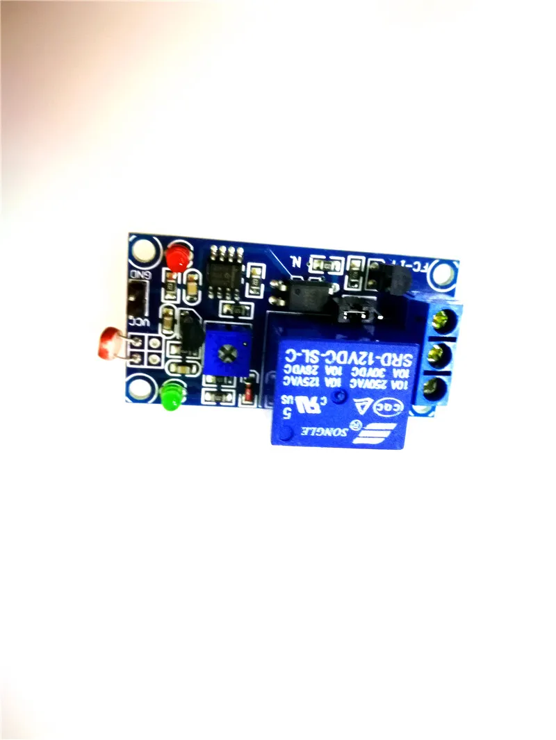

Newest 12V Light Photoswitch Sensor Switch LDR Photoresistor Relay Module Light Detection Photosensitive Sensor Board Rated 4.7