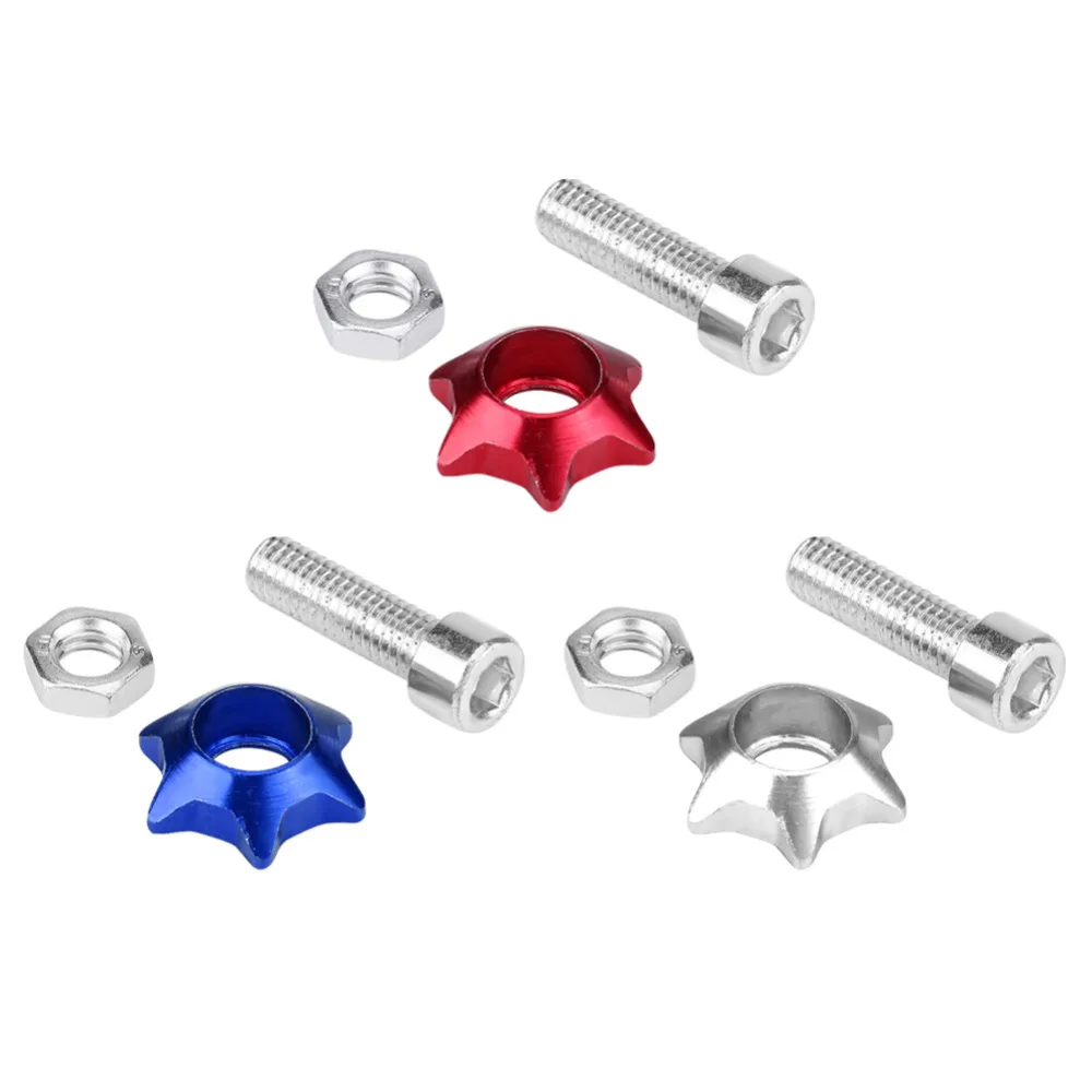 

20pcs Car 6mm Hexagonal Universal Multicolor Aluminum alloy License Plate Screw Mudguard Gasket Shim for Car Motorcycle