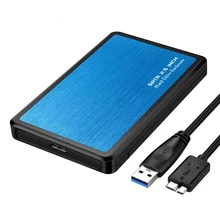Красочные 2,5 дюйма Алюминий USB3.0 к Корпус SATA HDD инструментов 5 Гбит Поддержка 2 ТБ протокола UASP жесткий диск
