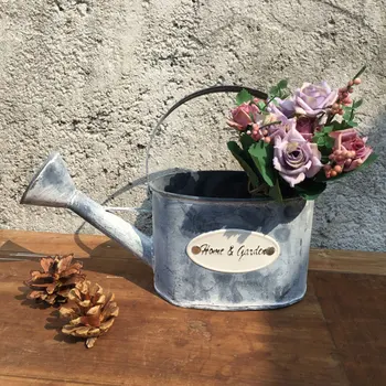 

Flower tub flower pots planters home decoration metal pots water bucket watering flowers bucket garden art design vintage retro