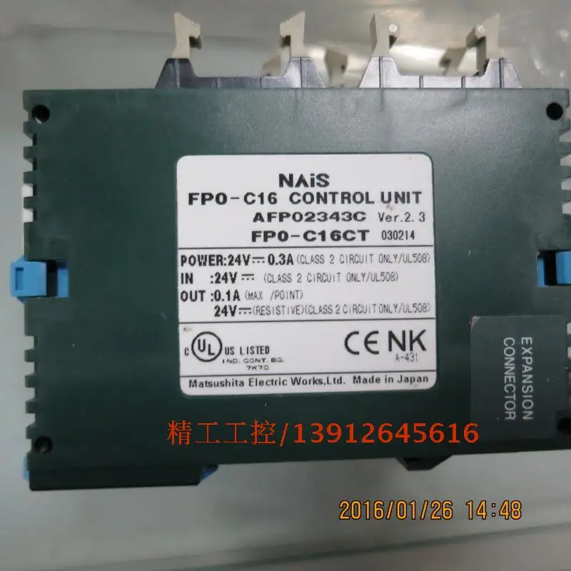 

[SA] Original FP0-C16CT PLC spot 2 physical map special processing encryption version 2.3 --2PCS/LOT
