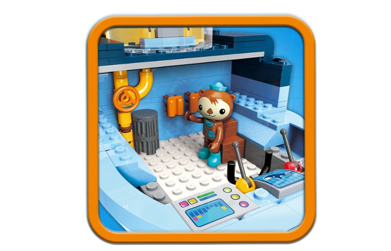 Octonauts строительный блок октопод Gup подводная лодка октябрь-Pod с GUP-C GUP-E GUP-D GUP-K GUP-I в стиле лего кирпичные игрушки Детский подарок