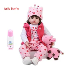 Bebe rebon 19 Polegada 48cm lifelike reborn boneca do bebê recém-nascido atacado brinquedos para crianças presente de natal e presente de aniversário