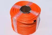 10mm*100m Orange Synthetic Winch Rope,Kevlar Winch Cable,Off Road Rope,ATV Winch Line 9500lbs12v 24v portable copper core motor winch power recovery winch cable puller winch kit atv winch trailer truck truck