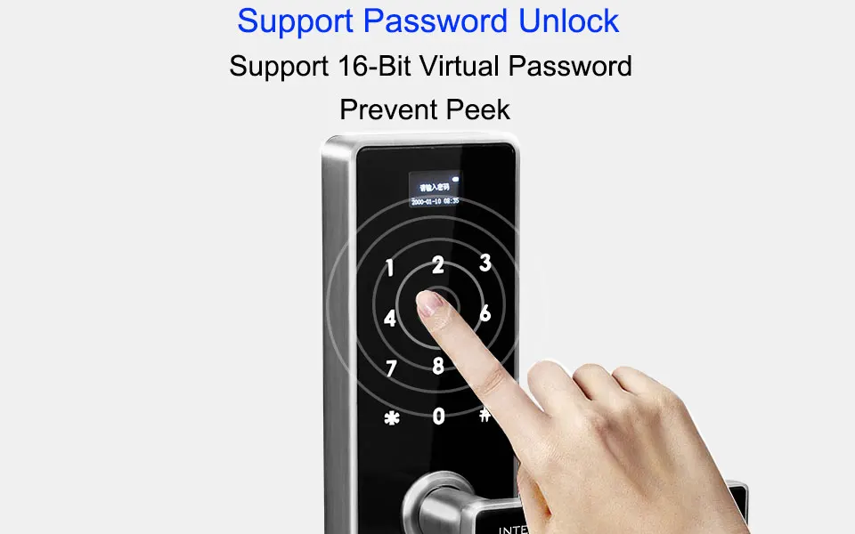 Smart Lock Digital Electronic Lock Door Safe Smart Door Locks Fingerprint Door Lock Fingerprint With Password &RFID Unlock