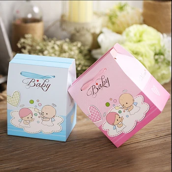 

Free Shipping 20pcs/lot Baby Birthday Candy Box/ Candy Bag Small And Large Size