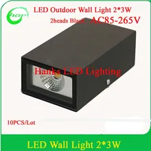 Алюминиевый современный COB 6 W светодиодный настенный светильник прямой вверх и вниз теплый белый для продажи