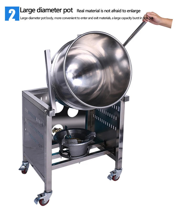 Stainless Steel Commercial Popcorn Machine Gas Large American Spherical Popcorn Machine Flow Spherical Popcorn Machine 1PC