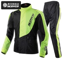Scoyco Calças Revestimento Da Motocicleta dos homens À Prova D’ Água capa de Chuva Reflexivo RC01 Conjuntos Motocross Auto Racing Sportswear Ao Ar Livre capa de Chuva