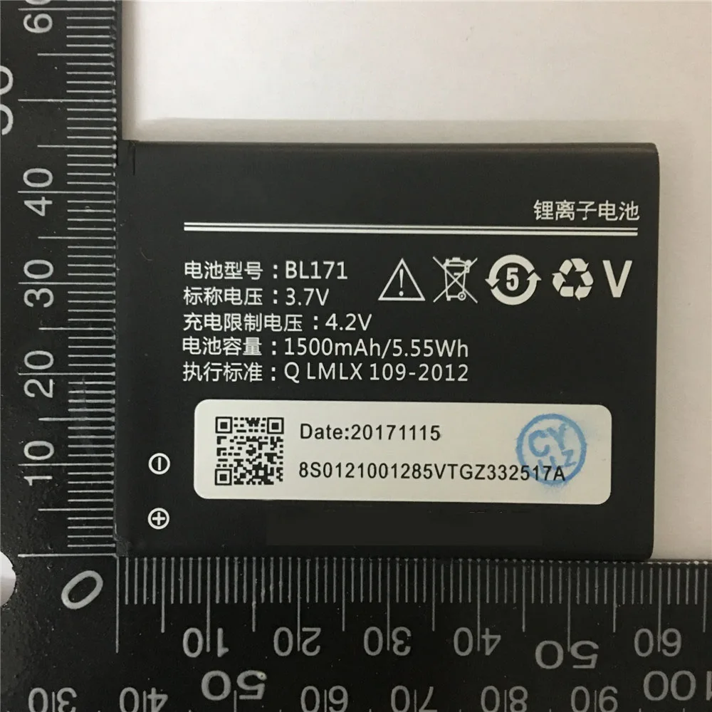 

100% New BL171 BL 171 Phone Battery For Lenovo A60 A65 A319 A500 A368 A390 A390T A356 A370E BL-171 1500mAh Replacement Batteries