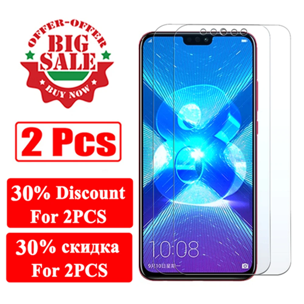 Закаленное стекло для huawei honor 8x max защита экрана 8lite 8c 8 x lite c легкая защитная