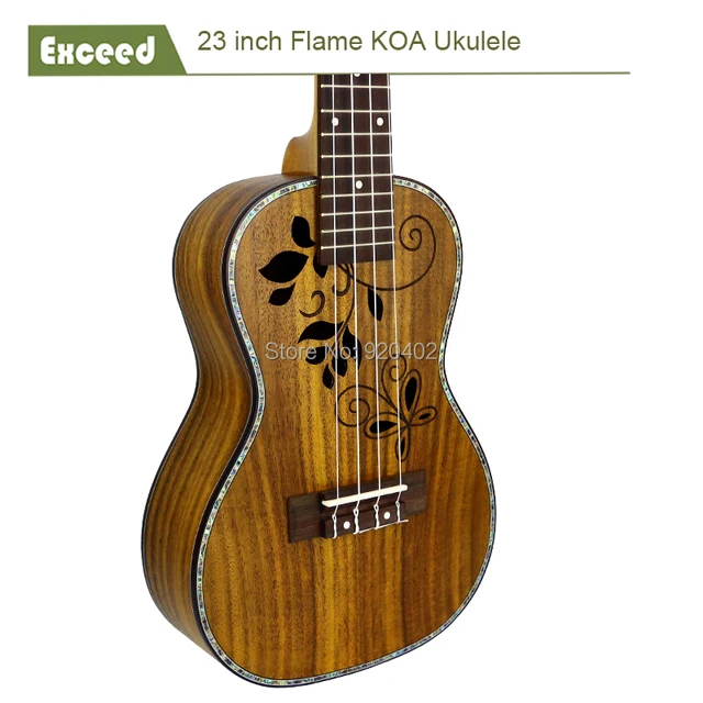 Cheap 23 inch KOA Concert Ukulele Hollow Top Handcraft  mini acoustic Guitar child Guitarra Ukelele hawaii musical instrument tool