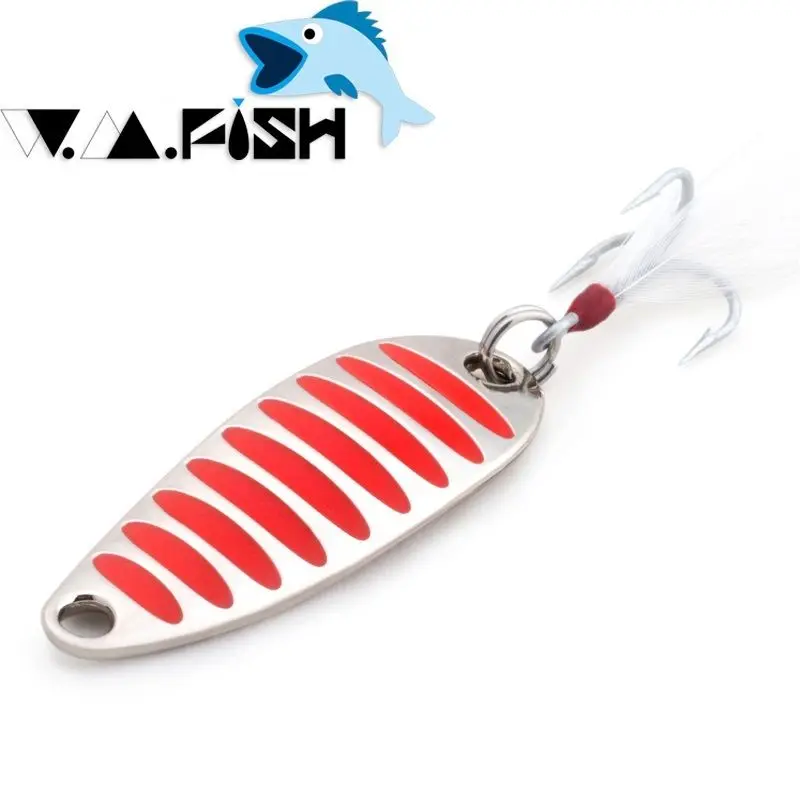 JUYANG brand Fishing lure spoon 2g 5g 7.5g 10g 15g 20g Gold/Silver fishing spoon hard lures metal lure free shipping