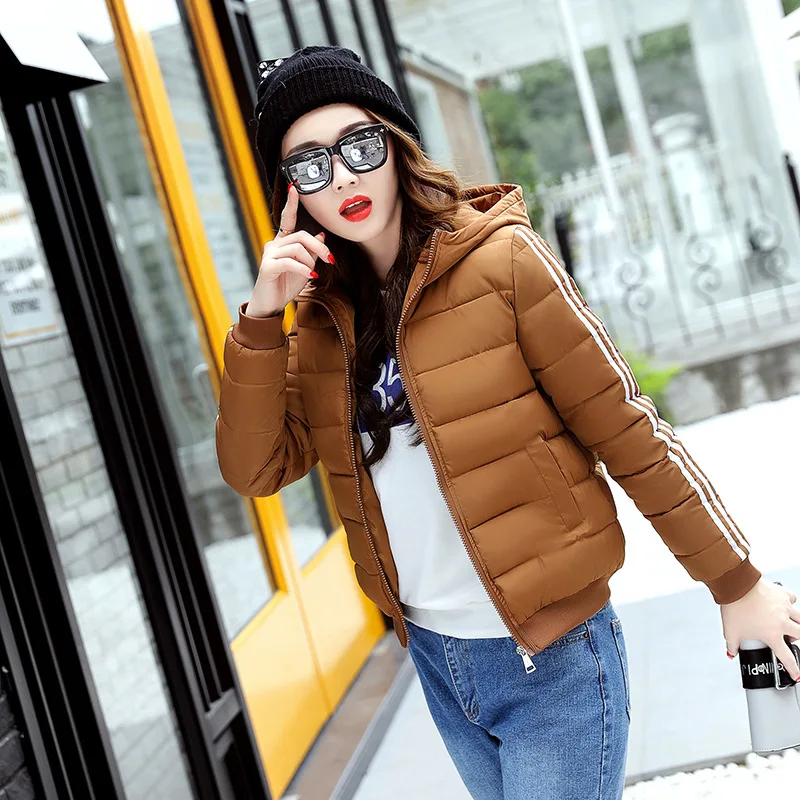 Femmes La Rembourré rose Green Solide army Jaqueta noir Veste Hndjxxxy2018 Couleur D'hiver ardoisé Beige Feminina Manteau Plus À Coton Court Survêtement Capuchon camel Taille Automne qnwptPA