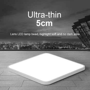 

LED Acrylic Ceiling Light Super Thin Bedroom Balcony Lamps Aluminum Frame Light TN88