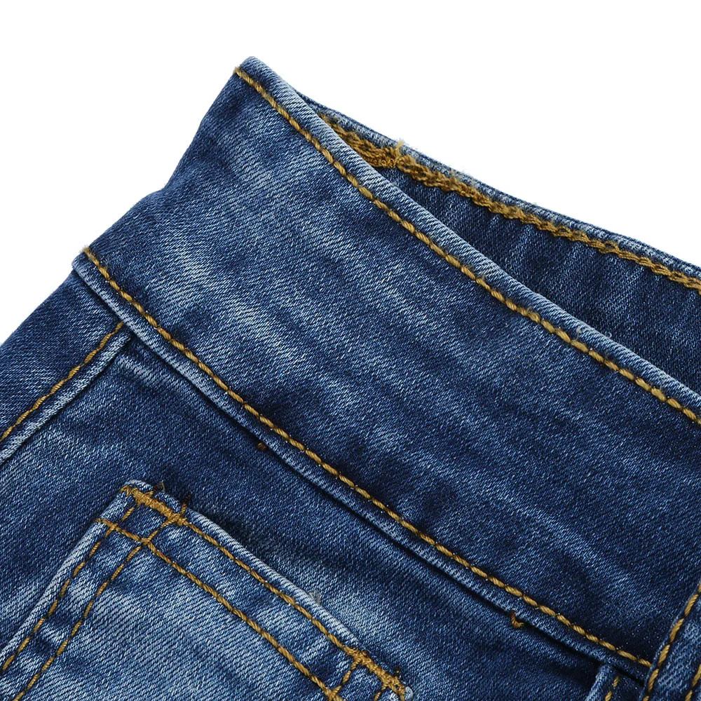 Повседневное длинные Высокая талия рыбий хвост джинсовой Макси Женская мода кнопка карман спереди однотонные юбки S-XL#3