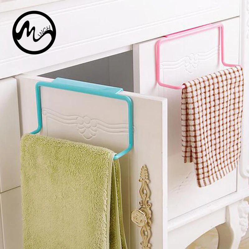 1Pcs Over Door Tea Towel Rack Bar Hanging Holder Rail Organizer