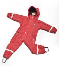 1-7Y Детские Snowsuit дети Снег Износ Комбинезон Водонепроницаемый Ветрозащитный Бренд Флис подкладка Мальчики Девочки Skisuits
