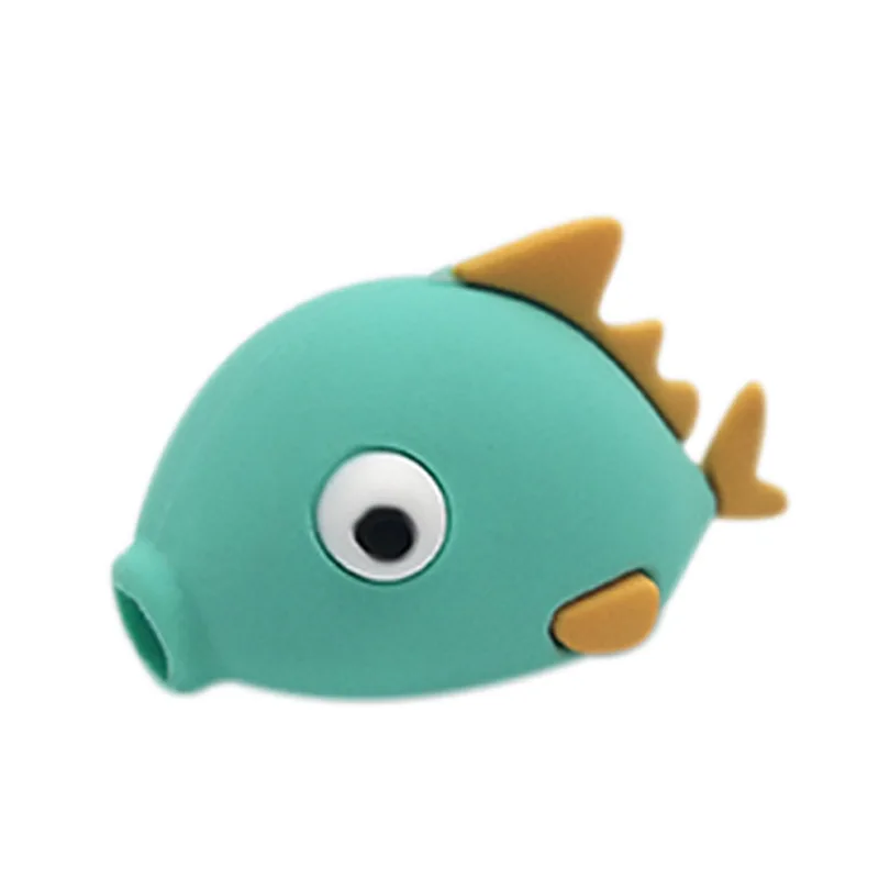 Одна милые животные Usb зарядное устройство защита для кабеля "укус" для Iphone Andriod кабель кусается Морская жизнь животные забавные игрушки для детей - Цвет: ZNNL050-5
