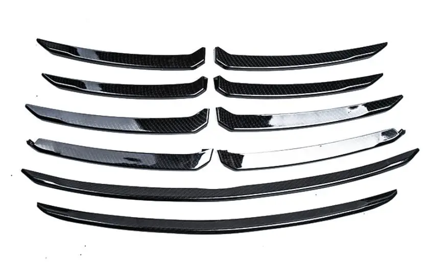 

JIOYNG Carbon Fiber CAR Front Racing Grills Bumper Mesh Grille Around Trim Cover 10pcs/Set For Mazda 6 Atenza 2017 2018 2019