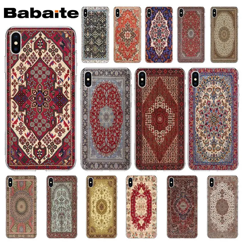 

Babaite persian rug pattern DIY Printing Drawing Phone Case cover Shell for iPhone 6S 6plus 7 7plus 8 8Plus X Xs MAX 5 5S XR