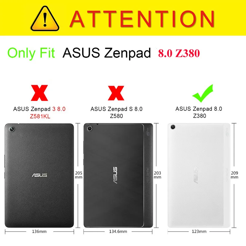 Тонкий из искусственной кожи чехол для ASUS Zenpad 8,0 Z380 Z380KL Z380C 8,0 дюймов смарт-чехол-подставка для ASUS Zenpad 8,0 чехол для планшета+ Флим+ ручка