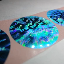 Дешевый пользовательский лазер Голограмма ПВХ наклейки с рисунком лазерная этикетка, пустота при удалении