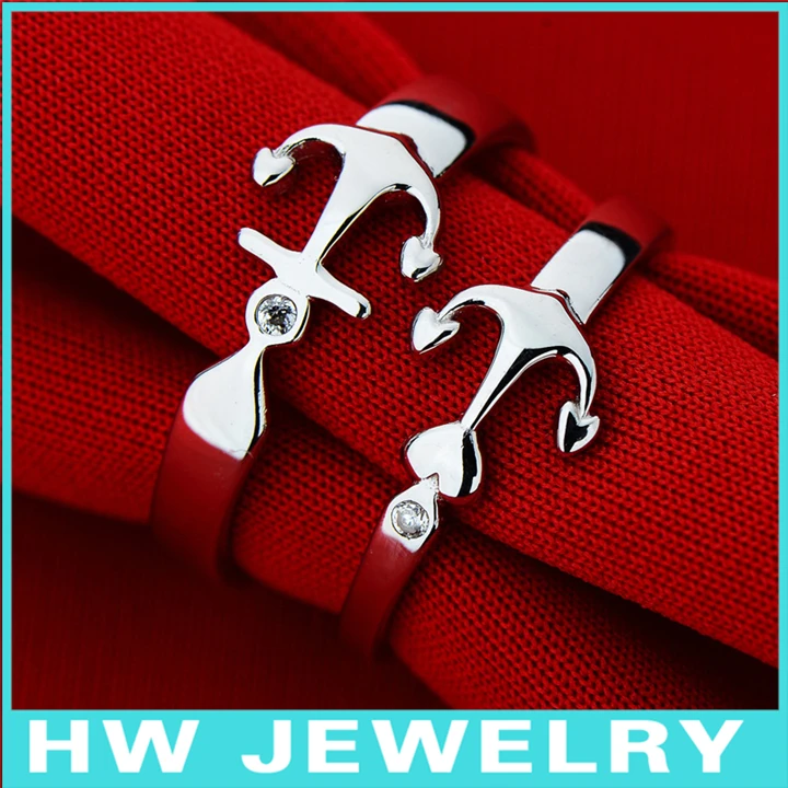 

Free shipment/anker wedding ring/ sterling silver anker ring/