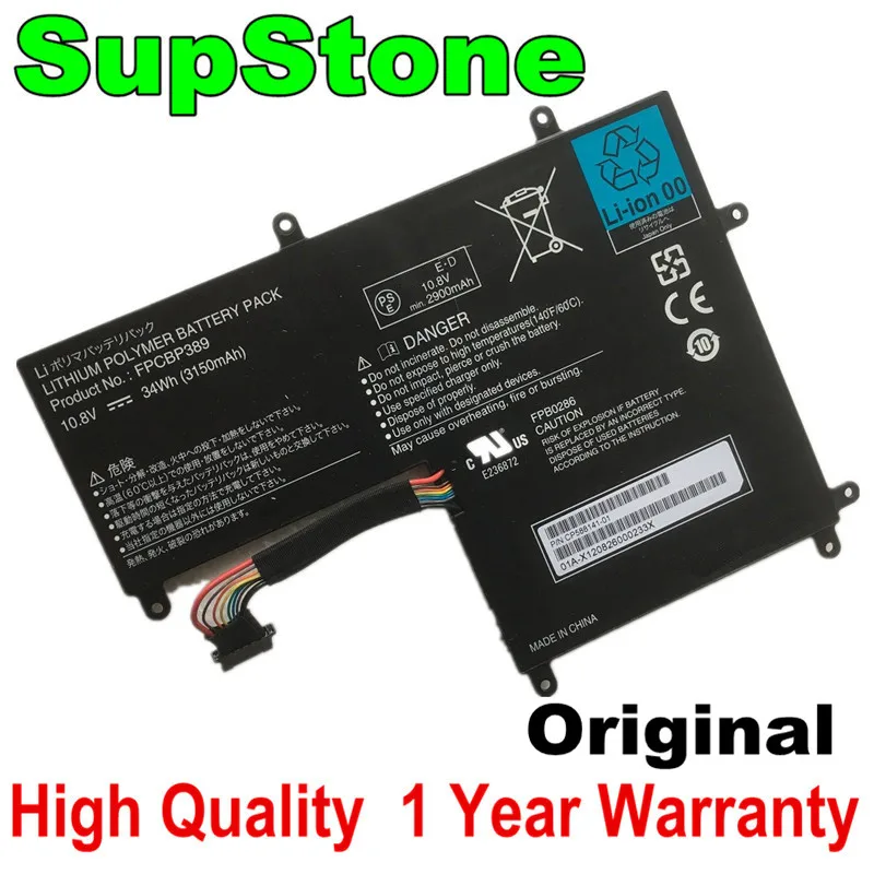 

SupStone Genuine Original FPCBP389 Laptop Battery for Fujitsu Stylistic Q702 E236872 FPB0286 CP588141-01 OEM Akku free shipping