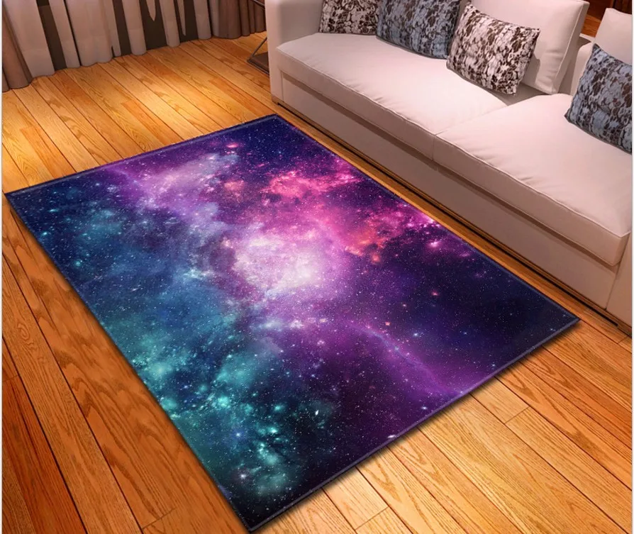 Простой Таинственный Звездное ковер для гостинной спальни столовая rugs and carpets шелковистый для дома, гостиной Космический galaxy ковер - Цвет: 10