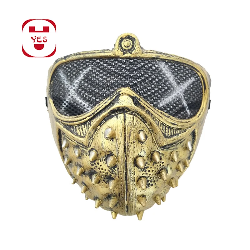 Watch Dogs 2 Steampunk Style Mask Marcus Holloway Wrench Rivet Face Masks Halloween Carnival Paty Prom Stage Performance Props