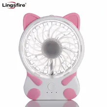 Мультяшный креативный портативный мини-вентилятор 3 скорости охлаждения Настольный вентилятор перезаряжаемый персональный ручной usb-вентилятор для ПК компьютера ноутбука
